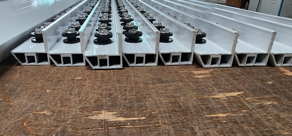 Aluminium Track Cross-Section View