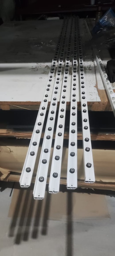 Aluminium Tracks in Workshop