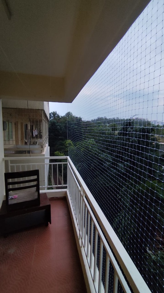 Balcony Safety Net — Plant View