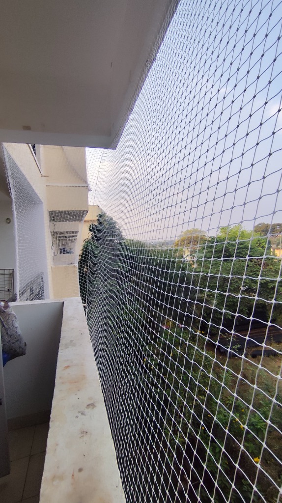 Balcony Safety Net — Downward View