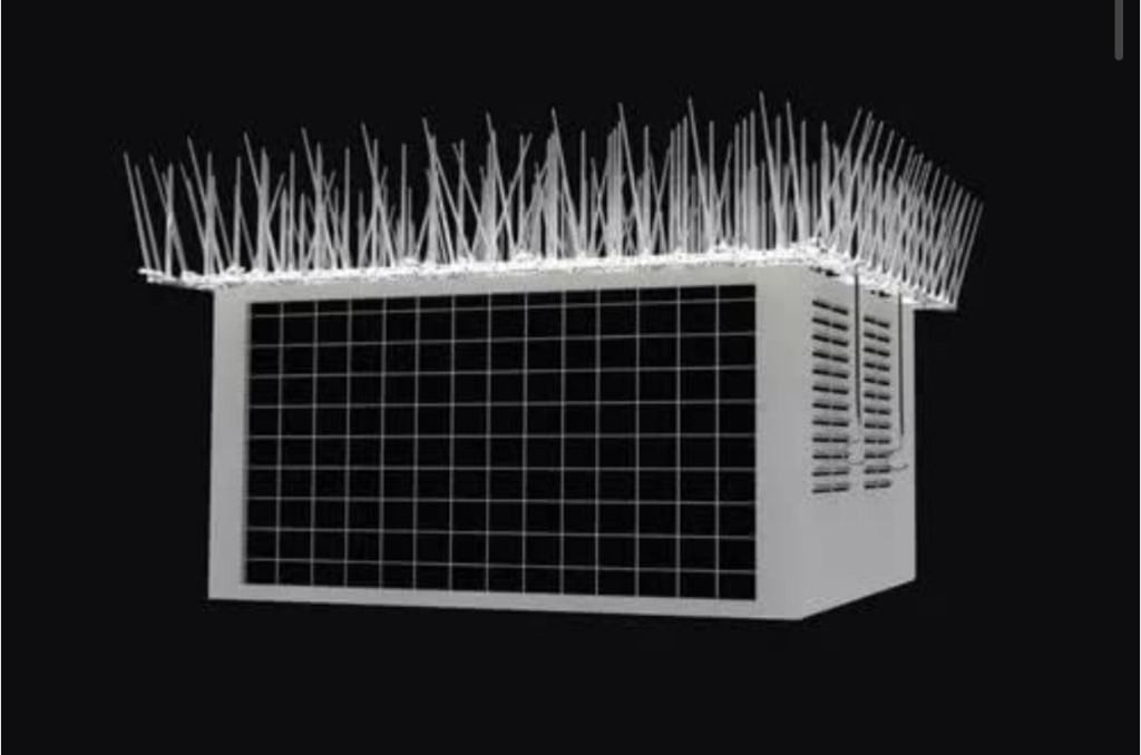 Outdoor AC Unit Bird Spike Protection